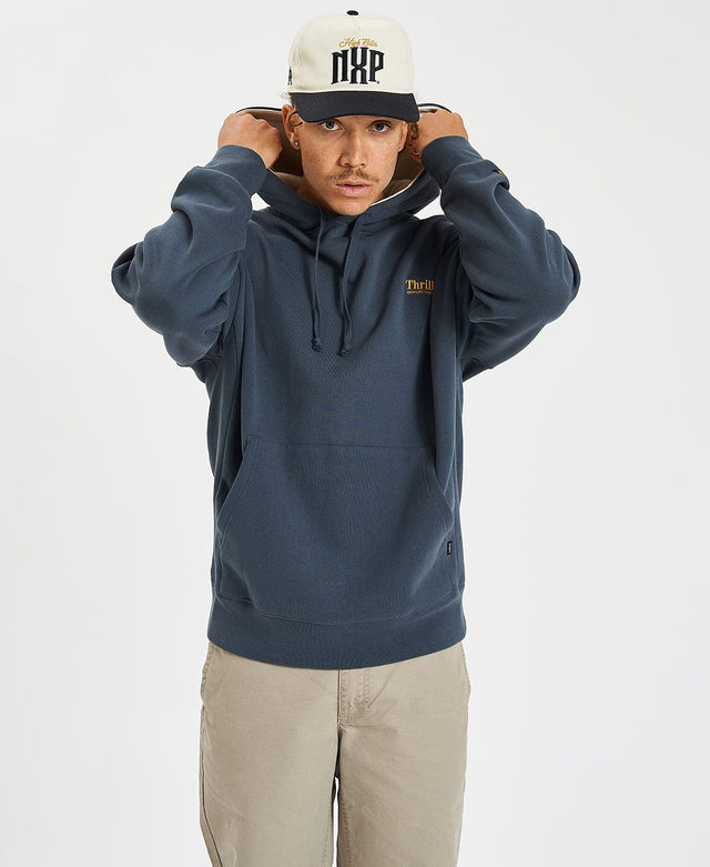 Thrills Thrills Union Slouch Pull On Hoodie Petrol Blue