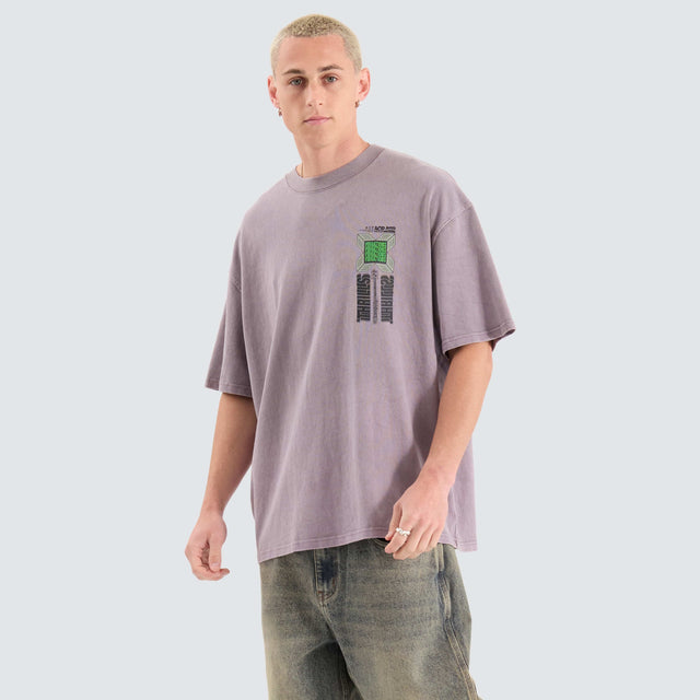 Thrills Vibrations Box Fit Tee Grey