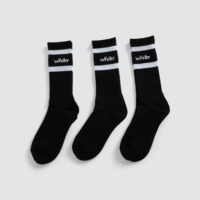 Challenger Socks 3 Pack Black