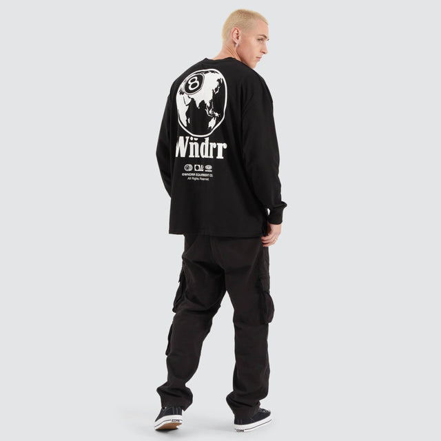 WNDRR 8 Ball L/S Tee Black