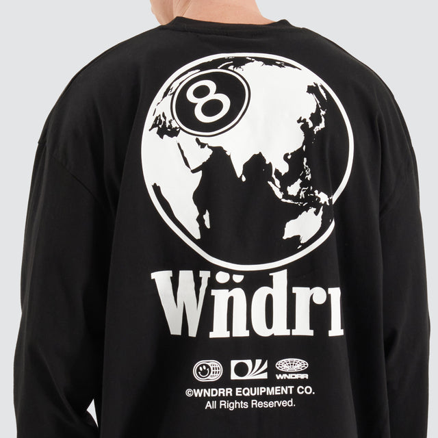 WNDRR 8 Ball L/S Tee Black