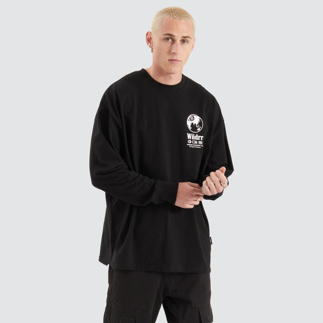 WNDRR 8 Ball L/S Tee Black