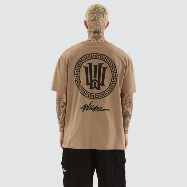 WNDRR Apollo Box Fit Tee Taupe