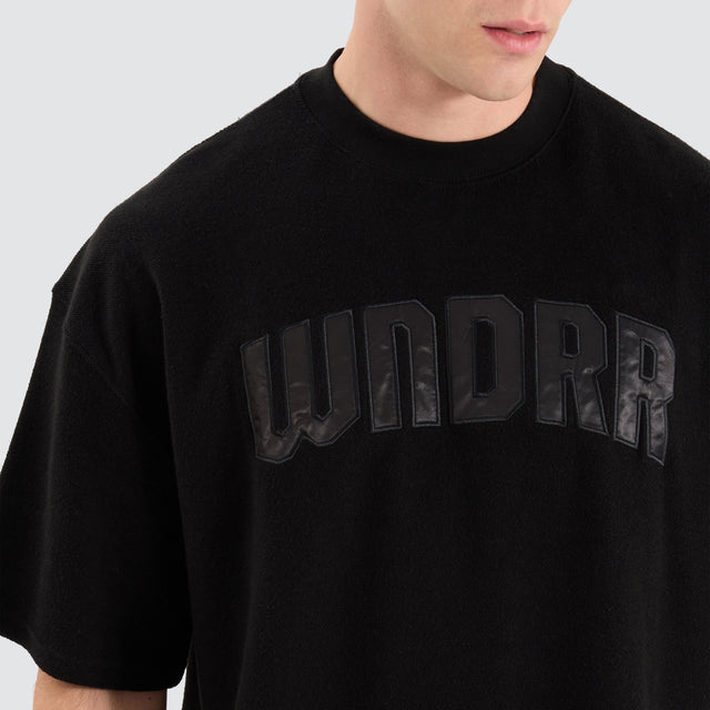 WNDRR Arch French Terry Tee Black