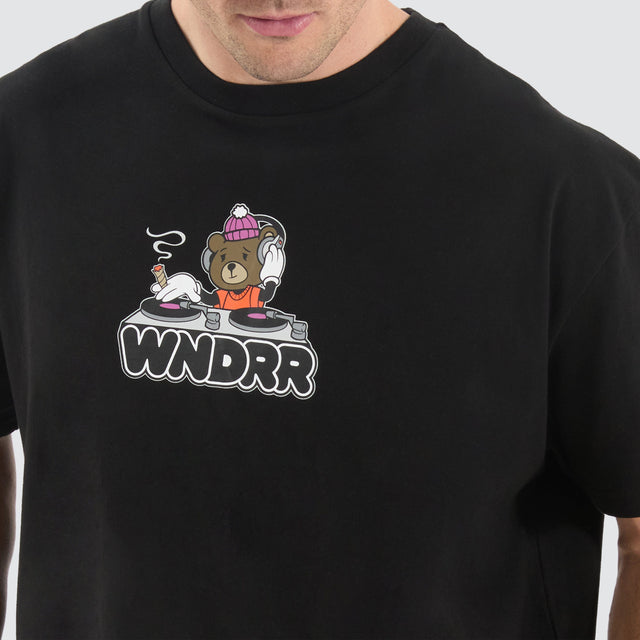 WNDRR Beats Box Fit Tee Black