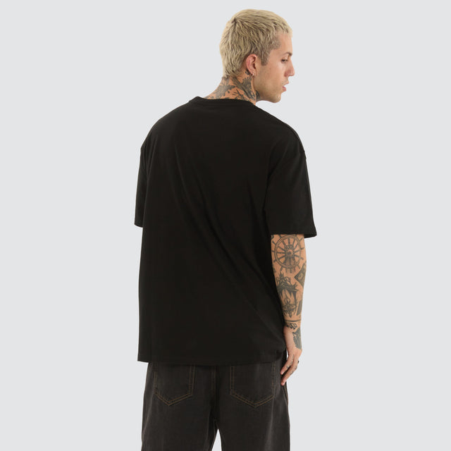 WNDRR Blissed Box Fit Tee Black