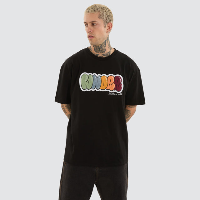 WNDRR Blissed Box Fit Tee Black