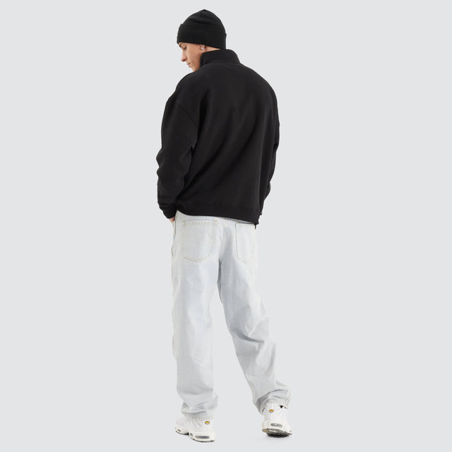 WNDRR Booster 1/4 Zip Sweat Black/ White