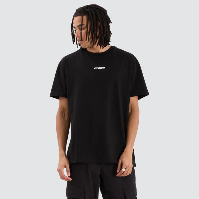 WNDRR Booster Box Fit Tee Black