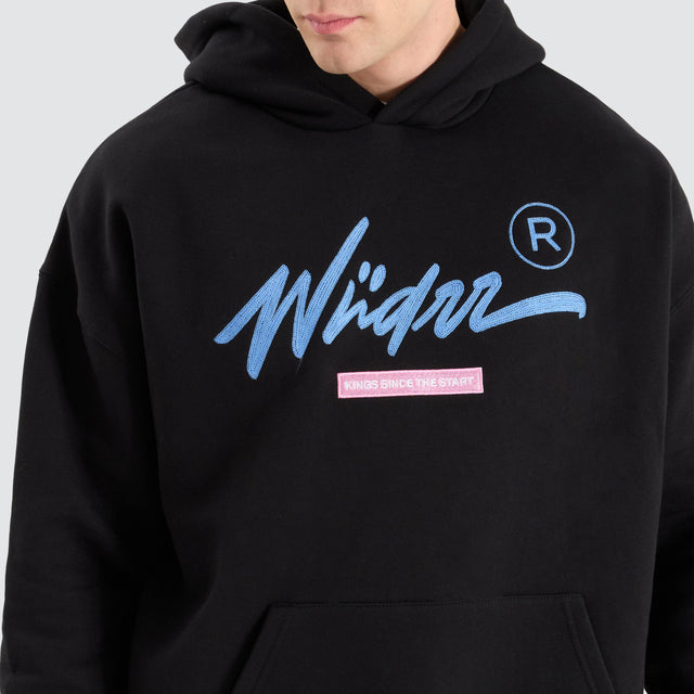 WNDRR Chain Hood Sweat Black