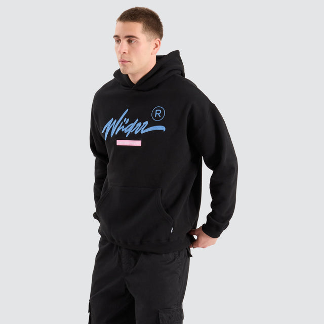 WNDRR Chain Hood Sweat Black