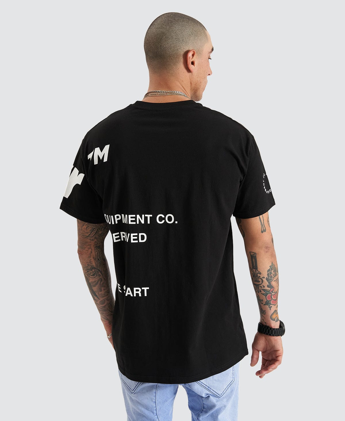 Cut Off Custom Fit T Shirt Black Neverland Store