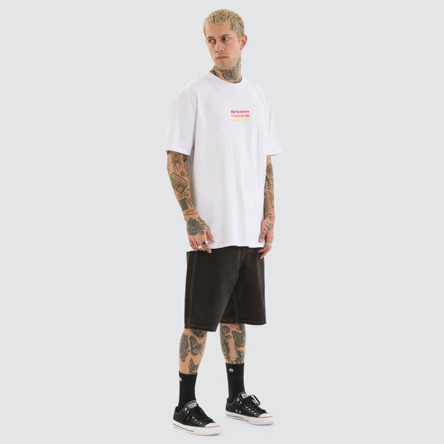 WNDRR Exile Box Fit Tee White