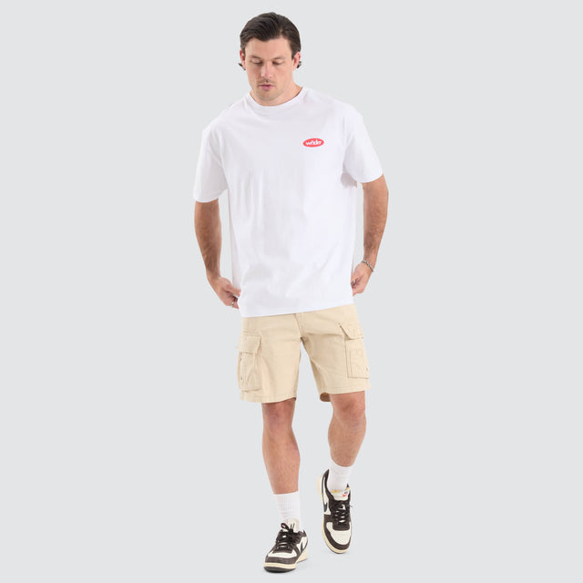 WNDRR Flammable Box Fit Tee White