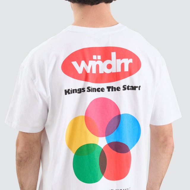 WNDRR Flammable Box Fit Tee White