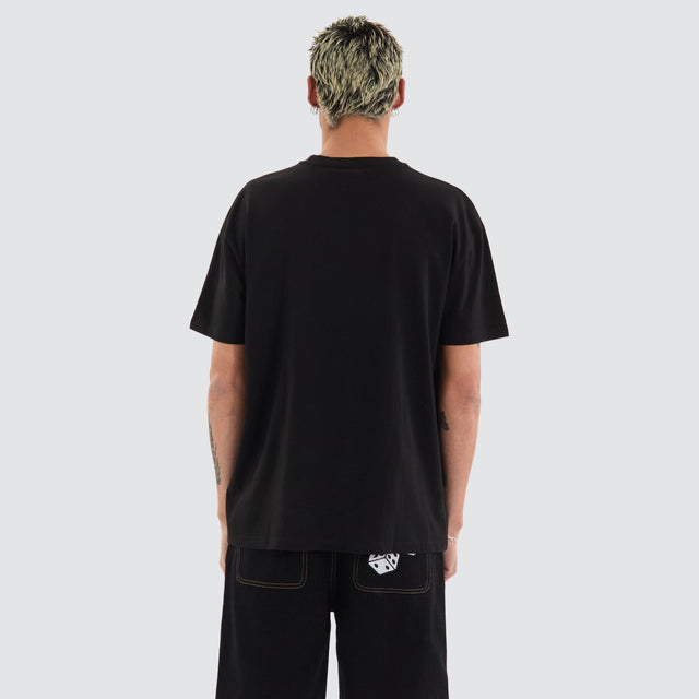 WNDRR Flint Box Fit Tee Black