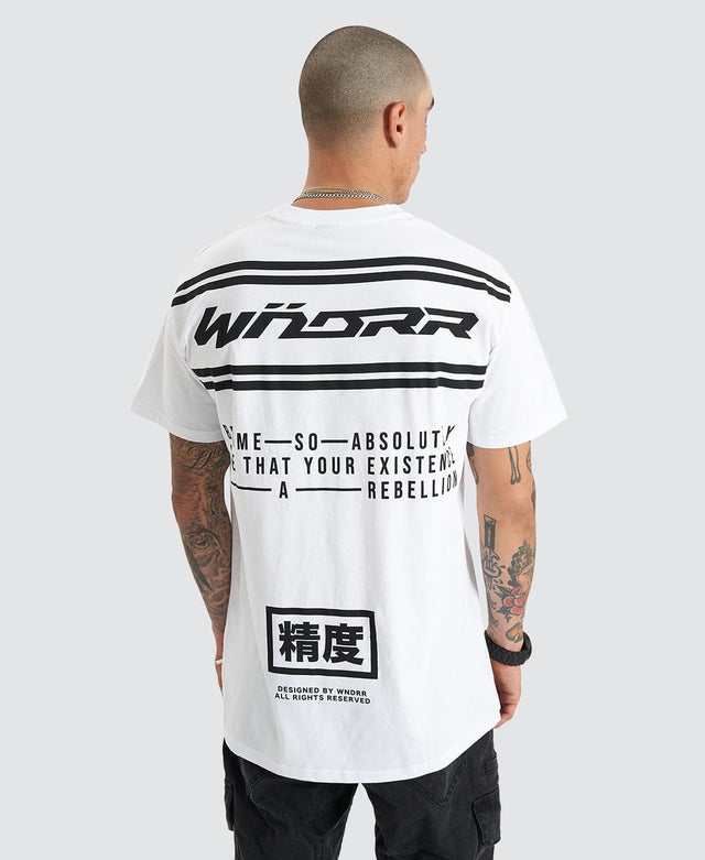 WNDRR Fortress Custom Fit T-Shirt White