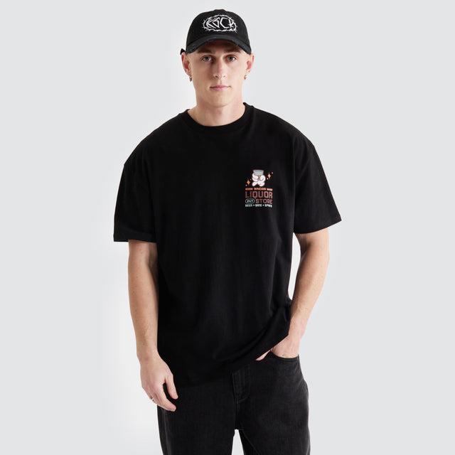 WNDRR Liquor Box Fit Tee Black