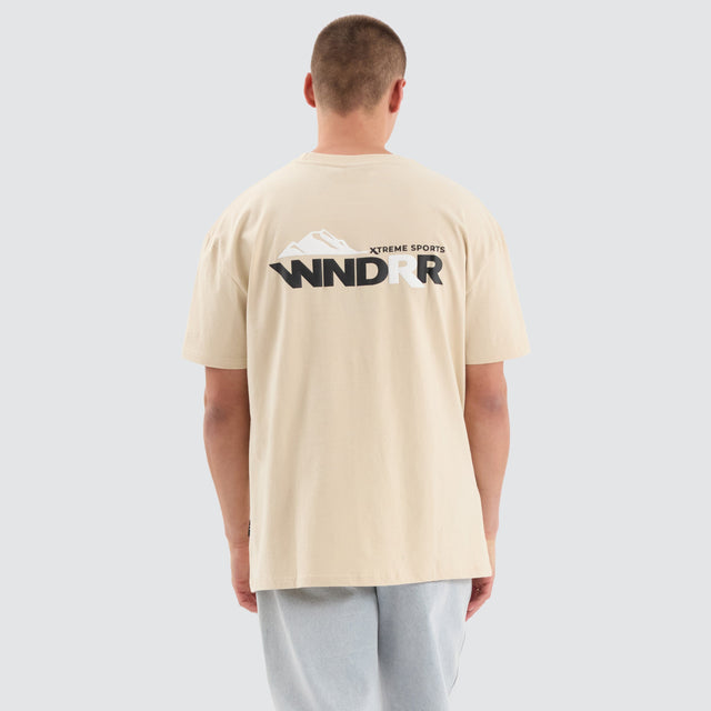 WNDRR Ranges Box Fit Tee Tan