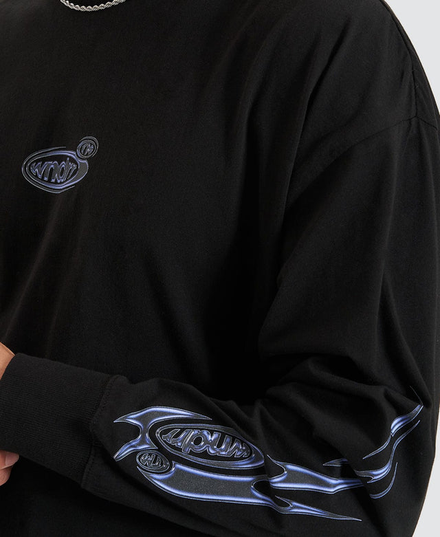 WNDRR Redux Long Sleeve T-Shirt Black