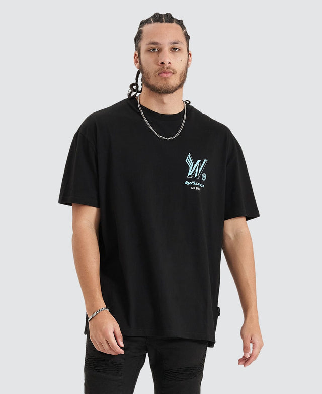 WNDRR Repeat Box Fit T-Shirt Black