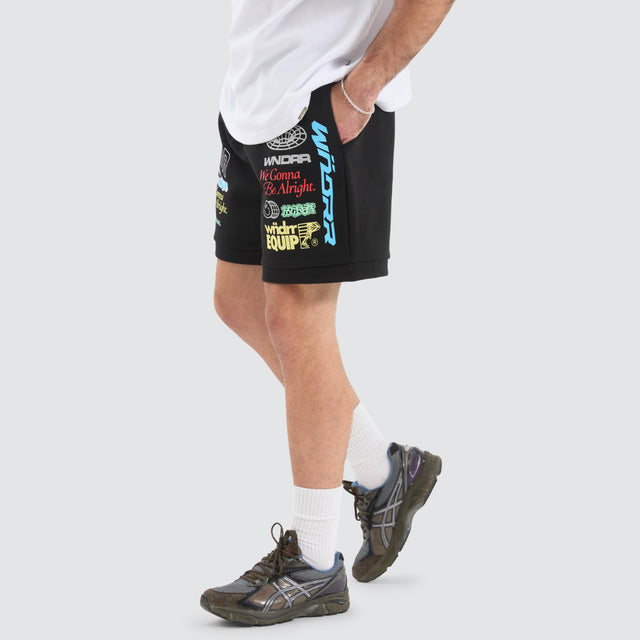 WNDRR Represent Tech Trackshort Black