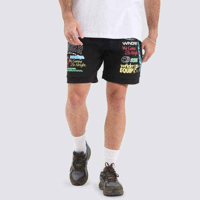 WNDRR Represent Tech Trackshort Black