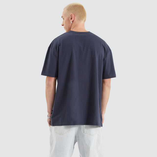 WNDRR Ricky Box Fit Tee Navy