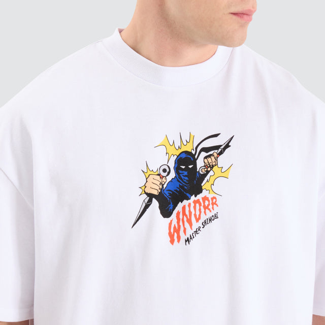 WNDRR Shinobi Heavy Weight Tee White