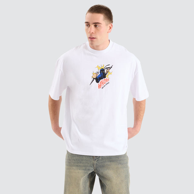 WNDRR Shinobi Heavy Weight Tee White