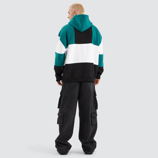 WNDRR Solitude Panel Hood Sweat Black/ Teal