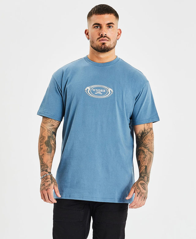 WNDRR Tahu Custom Fit T-Shirt Work Blue