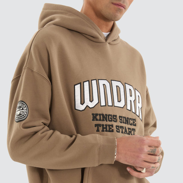 WNDRR Unrivalled Hood Sweat Taupe