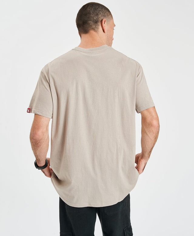 WNDRR Valiant Custom Fit T-Shirt Stone Grey