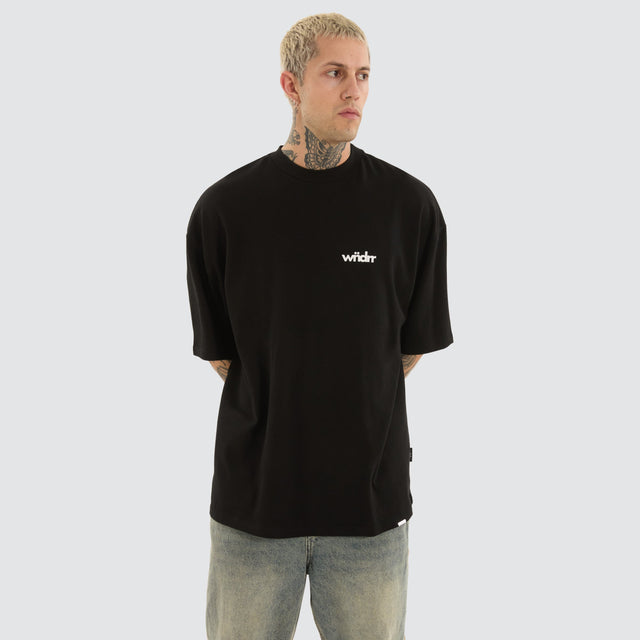 WNDRR Violation Heavy Weight Tee Black