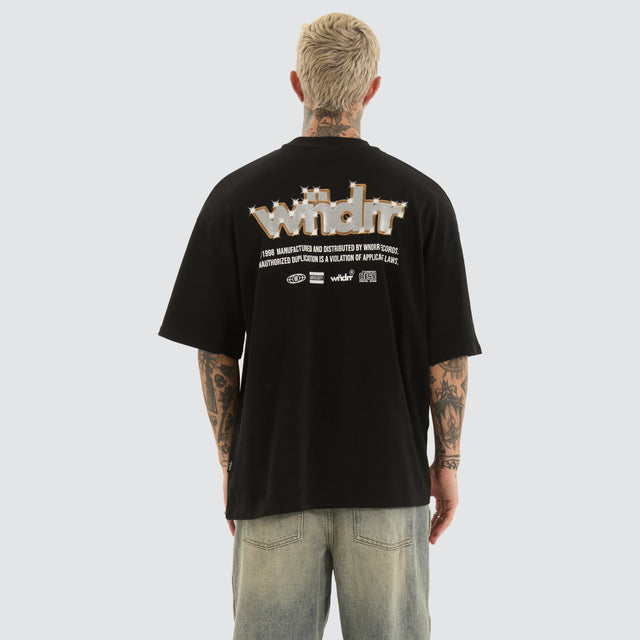 WNDRR Violation Heavy Weight Tee Black