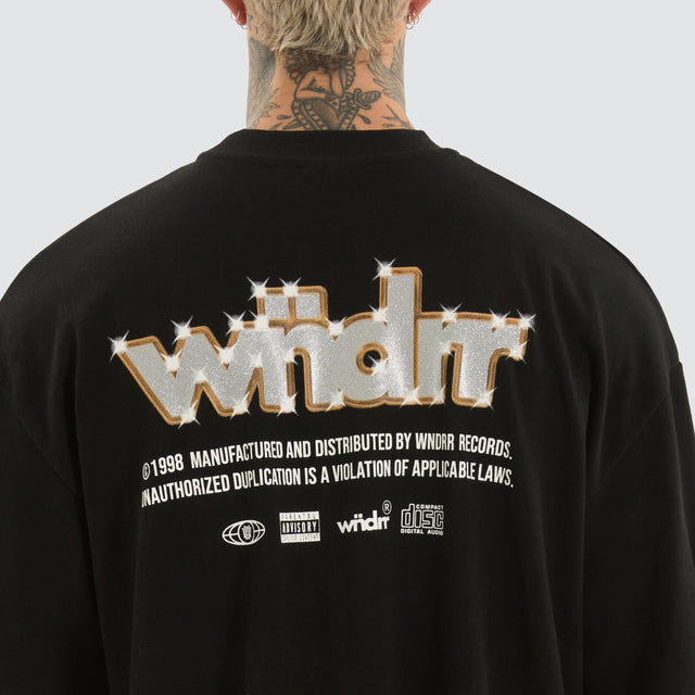 WNDRR Violation Heavy Weight Tee Black