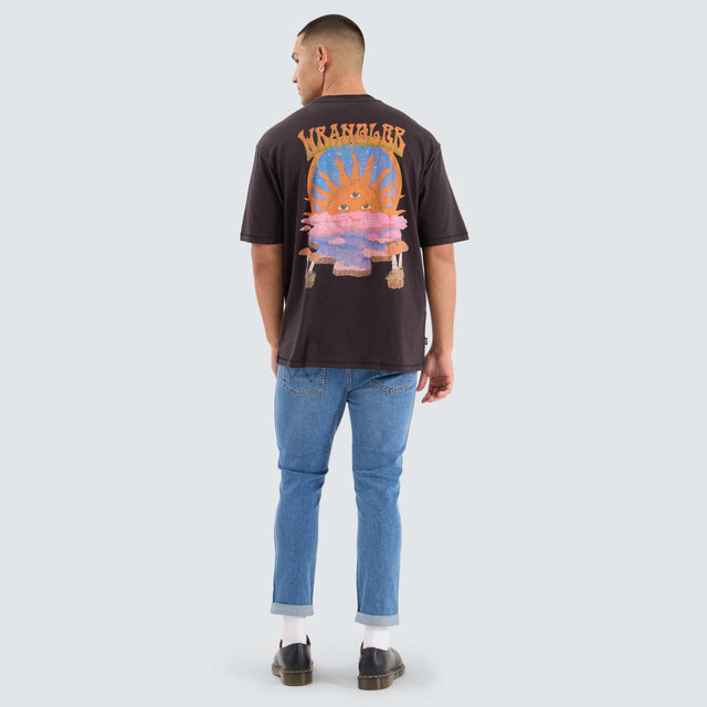 Wrangler Setting Sun Baggy Tee Black