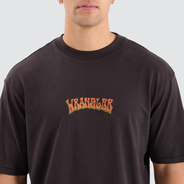 Wrangler Setting Sun Baggy Tee Black