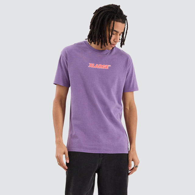 XLarge 91 Key Italic OG Tee Pigment Purple