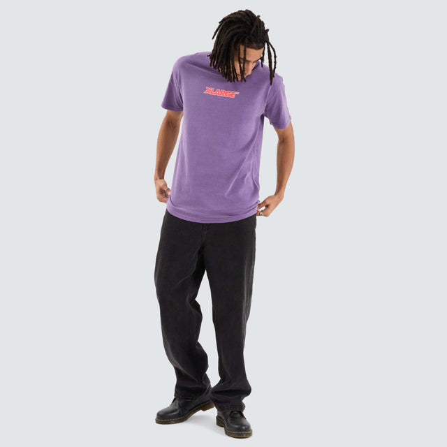 XLarge 91 Key Italic OG Tee Pigment Purple