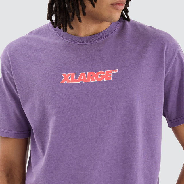 XLarge 91 Key Italic OG Tee Pigment Purple