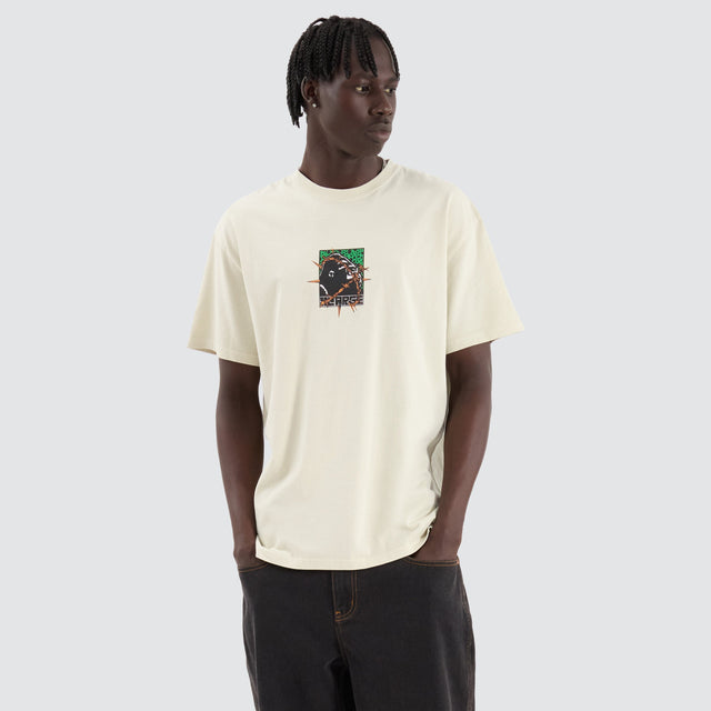 XLarge Barbed Wire Tee Pigment White