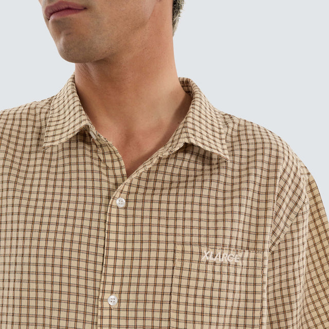 XLarge Cab Check Shirt Tan