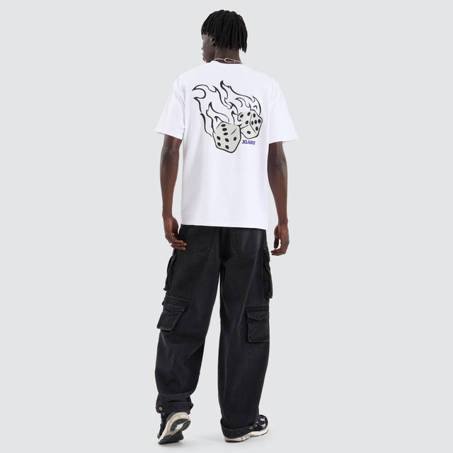 XLarge Fire Dice Tee White