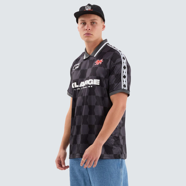 XLarge Football Jersey Tee Black