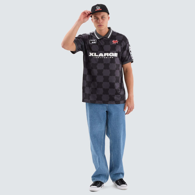 XLarge Football Jersey Tee Black