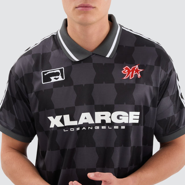 XLarge Football Jersey Tee Black