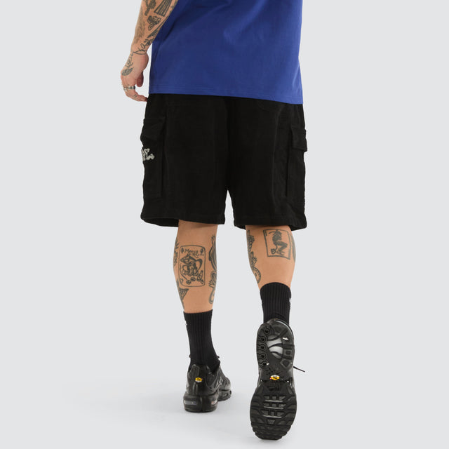 XLarge Graff Cord 91 Cargo Jort Shorts Pigment Black