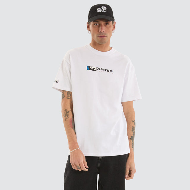 XLarge Scratch Tee White